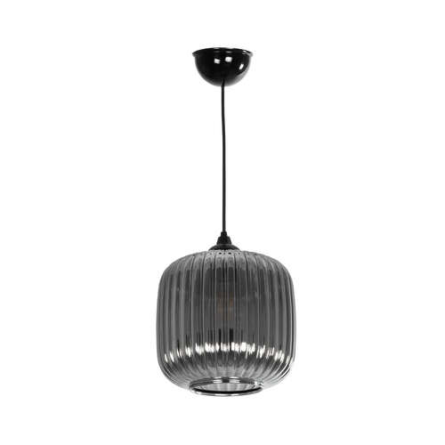 GLOBOSTAR® MELONI 206-0014 Μοντέρνο Κρεμαστό Φωτιστικό Οροφής με Ντουί 1 x E27 AC 220-240V IP20 - Μαύρο Φιμέ - Μ20 x Π20 x Υ24cm GLOBOSTAR® MELONI 206-0014 Μοντέρνο Κρεμαστό Φωτιστικό Οροφής με Ντουί 1 x E27 AC 220-240V IP20 - Μαύρο Φιμέ - Μ20 x Π20 x Υ24cm