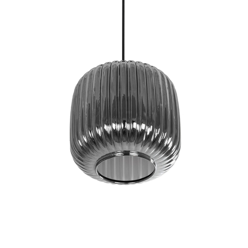 GLOBOSTAR® MELONI 206-0014 Μοντέρνο Κρεμαστό Φωτιστικό Οροφής με Ντουί 1 x E27 AC 220-240V IP20 - Μαύρο Φιμέ - Μ20 x Π20 x Υ24cm GLOBOSTAR® MELONI 206-0014 Μοντέρνο Κρεμαστό Φωτιστικό Οροφής με Ντουί 1 x E27 AC 220-240V IP20 - Μαύρο Φιμέ - Μ20 x Π20 x Υ24cm