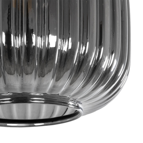 GLOBOSTAR® MELONI 206-0014 Μοντέρνο Κρεμαστό Φωτιστικό Οροφής με Ντουί 1 x E27 AC 220-240V IP20 - Μαύρο Φιμέ - Μ20 x Π20 x Υ24cm GLOBOSTAR® MELONI 206-0014 Μοντέρνο Κρεμαστό Φωτιστικό Οροφής με Ντουί 1 x E27 AC 220-240V IP20 - Μαύρο Φιμέ - Μ20 x Π20 x Υ24cm