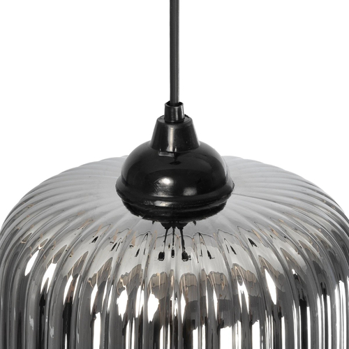 GLOBOSTAR® MELONI 206-0014 Μοντέρνο Κρεμαστό Φωτιστικό Οροφής με Ντουί 1 x E27 AC 220-240V IP20 - Μαύρο Φιμέ - Μ20 x Π20 x Υ24cm GLOBOSTAR® MELONI 206-0014 Μοντέρνο Κρεμαστό Φωτιστικό Οροφής με Ντουί 1 x E27 AC 220-240V IP20 - Μαύρο Φιμέ - Μ20 x Π20 x Υ24cm