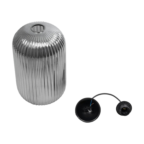 GLOBOSTAR® MELONI 206-0018 Μοντέρνο Κρεμαστό Φωτιστικό Οροφής με Ντουί 1 x E27 AC 220-240V IP20 - Mελί - Μ20 x Π20 x Υ38cm