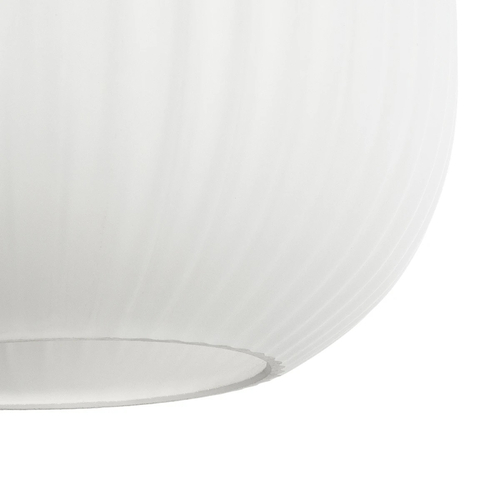 GLOBOSTAR® MELONI 206-0019 Μοντέρνο Κρεμαστό Φωτιστικό Οροφής με Ντουί 1 x E27 AC 220-240V IP20 - Λευκό - Μ20 x Π20 x Υ38cm