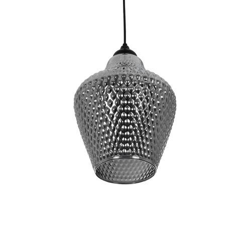 GLOBOSTAR® SKLO 206-0024 Μοντέρνο Κρεμαστό Φωτιστικό Οροφής με Ντουί 1 x E27 AC 220-240V IP20 - Μαύρο Φιμέ - Μ22 x Π22 x Υ31cm GLOBOSTAR® SKLO 206-0024 Μοντέρνο Κρεμαστό Φωτιστικό Οροφής με Ντουί 1 x E27 AC 220-240V IP20 - Μαύρο Φιμέ - Μ22 x Π22 x Υ31cm