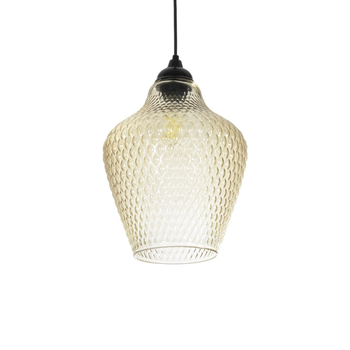 GLOBOSTAR® SKLO 206-0025 Μοντέρνο Κρεμαστό Φωτιστικό Οροφής με Ντουί 1 x E27 AC 220-240V IP20 - Mελί - Μ22 x Π22 x Υ31cm GLOBOSTAR® SKLO 206-0025 Μοντέρνο Κρεμαστό Φωτιστικό Οροφής με Ντουί 1 x E27 AC 220-240V IP20 - Mελί - Μ22 x Π22 x Υ31cm