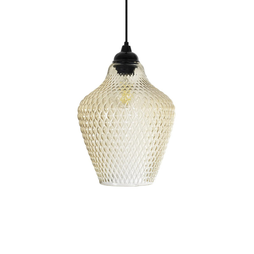 GLOBOSTAR® SKLO 206-0025 Μοντέρνο Κρεμαστό Φωτιστικό Οροφής με Ντουί 1 x E27 AC 220-240V IP20 - Mελί - Μ22 x Π22 x Υ31cm GLOBOSTAR® SKLO 206-0025 Μοντέρνο Κρεμαστό Φωτιστικό Οροφής με Ντουί 1 x E27 AC 220-240V IP20 - Mελί - Μ22 x Π22 x Υ31cm