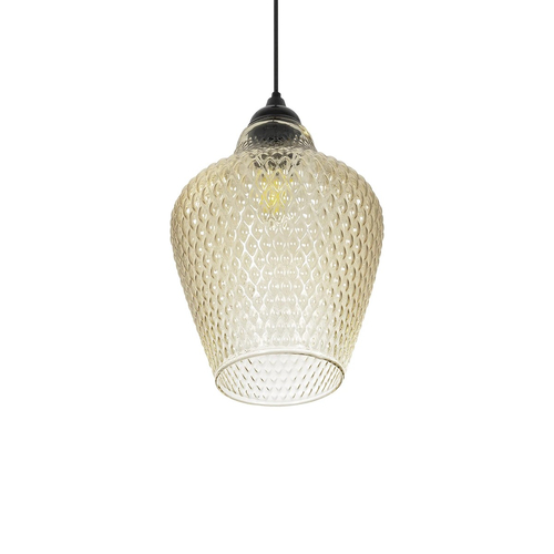 GLOBOSTAR® SKLO 206-0025 Μοντέρνο Κρεμαστό Φωτιστικό Οροφής με Ντουί 1 x E27 AC 220-240V IP20 - Mελί - Μ22 x Π22 x Υ31cm GLOBOSTAR® SKLO 206-0025 Μοντέρνο Κρεμαστό Φωτιστικό Οροφής με Ντουί 1 x E27 AC 220-240V IP20 - Mελί - Μ22 x Π22 x Υ31cm