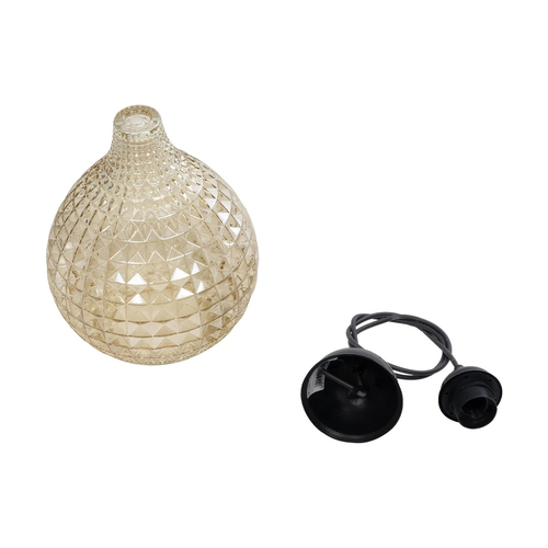 GLOBOSTAR® BASTIK 206-0027 Μοντέρνο Κρεμαστό Φωτιστικό Οροφής με Ντουί 1 x E27 AC 220-240V IP20 - Mελί - Μ22 x Π22 x Υ26cm GLOBOSTAR® BASTIK 206-0027 Μοντέρνο Κρεμαστό Φωτιστικό Οροφής με Ντουί 1 x E27 AC 220-240V IP20 - Mελί - Μ22 x Π22 x Υ26cm