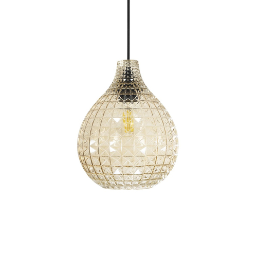 GLOBOSTAR® BASTIK 206-0027 Μοντέρνο Κρεμαστό Φωτιστικό Οροφής με Ντουί 1 x E27 AC 220-240V IP20 - Mελί - Μ22 x Π22 x Υ26cm GLOBOSTAR® BASTIK 206-0027 Μοντέρνο Κρεμαστό Φωτιστικό Οροφής με Ντουί 1 x E27 AC 220-240V IP20 - Mελί - Μ22 x Π22 x Υ26cm