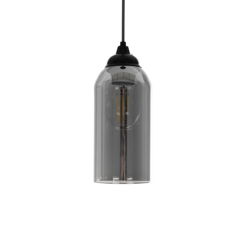 GLOBOSTAR® TUBE 206-0030 Μοντέρνο Κρεμαστό Φωτιστικό Οροφής με Ντουί 1 x E27 AC 220-240V IP20 - Μαύρο Φιμέ - Μ10 x Π10 x Υ24cm GLOBOSTAR® TUBE 206-0030 Μοντέρνο Κρεμαστό Φωτιστικό Οροφής με Ντουί 1 x E27 AC 220-240V IP20 - Μαύρο Φιμέ - Μ10 x Π10 x Υ24cm