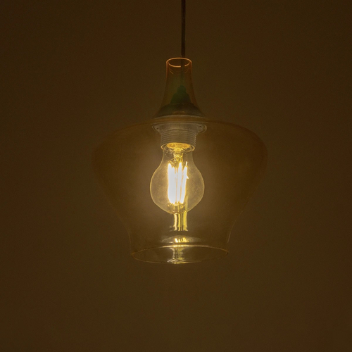 GLOBOSTAR® OVOCE 206-0033 Μοντέρνο Κρεμαστό Φωτιστικό Οροφής με Ντουί 1 x E27 AC 220-240V IP20 - Mελί - Μ20 x Π20 x Υ22cm