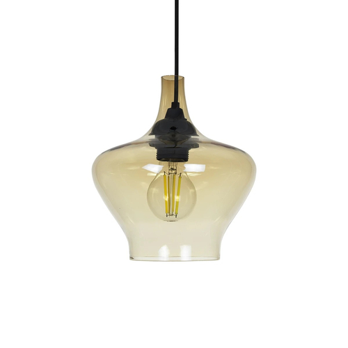 GLOBOSTAR® OVOCE 206-0033 Μοντέρνο Κρεμαστό Φωτιστικό Οροφής με Ντουί 1 x E27 AC 220-240V IP20 - Mελί - Μ20 x Π20 x Υ22cm