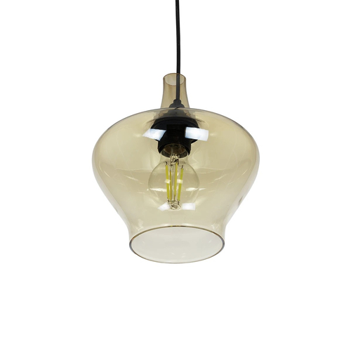 GLOBOSTAR® OVOCE 206-0033 Μοντέρνο Κρεμαστό Φωτιστικό Οροφής με Ντουί 1 x E27 AC 220-240V IP20 - Mελί - Μ20 x Π20 x Υ22cm