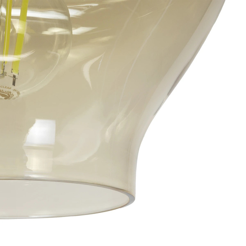 GLOBOSTAR® OVOCE 206-0033 Μοντέρνο Κρεμαστό Φωτιστικό Οροφής με Ντουί 1 x E27 AC 220-240V IP20 - Mελί - Μ20 x Π20 x Υ22cm