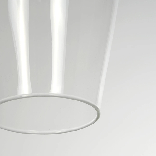 GLOBOSTAR® BOHEMIA 206-0039 Μοντέρνο Κρεμαστό Φωτιστικό Οροφής με Ντουί 1 x E27 AC 220-240V IP20 - Διάφανο - Μ15 x Π15 x Υ40cm