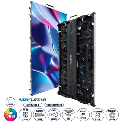 GLOBOSTAR® NEOWALL 41001 Οθόνη Video Wall P3.91 Καμπίνα 50x100cm LED 360W 3840Hz 32768 Dots ≥1900cd/㎡ Nits AC 220-240V Εσωτερικού Χώρου IP31 Full Color S1/16 14Bits - Κάρτα NovaStar MRV208-1 - Προστατευτικά Γωνιών - Kinglight SMD2121 & CZCL Driver - Μ50 x Π8.5 x Υ100cm - 2 Χρόνια Εγγύηση GLOBOSTAR® NEOWALL 41001 Οθόνη Video Wall P3.91 Καμπίνα 50x100cm LED 360W 3840Hz 32768 Dots ≥1900cd/㎡ Nits AC 220-240V Εσωτερικού Χώρου IP31 Full Color S1/16 14Bits - Κάρτα NovaStar MRV208-1 - Προστατευτικά Γωνιών - Kinglight SMD2121 & CZCL Driver - Μ50 x Π8.5 x Υ100cm - 2 Χρόνια Εγγύηση