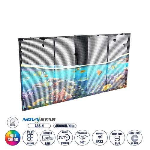 GLOBOSTAR® OPTILED 41005 Διάφανη Οθόνη Video Wall P3.91 Καμπίνα 100x50cm LED 110W 3840Hz 32768 Dots ≥4500cd/㎡ Nits AC 220-240V Εσωτερικού Χώρου IP31 Full Color S1/8 14Bits - Κάρτα NovaStar A5S-N - Nationstar SMD1921 & Yuanchi Driver - Μ100 x Π7.5 x Υ50cm - 2 Χρόνια Εγγύηση GLOBOSTAR® OPTILED 41005 Διάφανη Οθόνη Video Wall P3.91 Καμπίνα 100x50cm LED 110W 3840Hz 32768 Dots ≥4500cd/㎡ Nits AC 220-240V Εσωτερικού Χώρου IP31 Full Color S1/8 14Bits - Κάρτα NovaStar A5S-N - Nationstar SMD1921 & Yuanchi Driver - Μ100 x Π7.5 x Υ50cm - 2 Χρόνια Εγγύηση