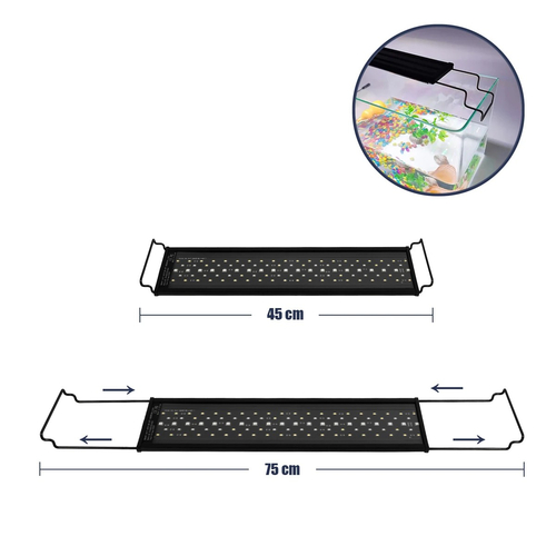 GLOBOSTAR® AQUARIUS 79679 Φωτιστικό Ενυδρείου με Ενσωματωμένο Χειριστήριο LED 16W 800lm 120° AC 220-240V Αδιάβροχο IP44 Πολύχρωμο RGBW Dimmable - Sanan SMD Chip - Μαύρο - Μ45 x Π11 x Υ3cm - 2 Χρόνια Εγγύηση GLOBOSTAR® AQUARIUS 79679 Φωτιστικό Ενυδρείου με Ενσωματωμένο Χειριστήριο LED 16W 800lm 120° AC 220-240V Αδιάβροχο IP44 Πολύχρωμο RGBW Dimmable - Sanan SMD Chip - Μαύρο - Μ45 x Π11 x Υ3cm - 2 Χρόνια Εγγύηση