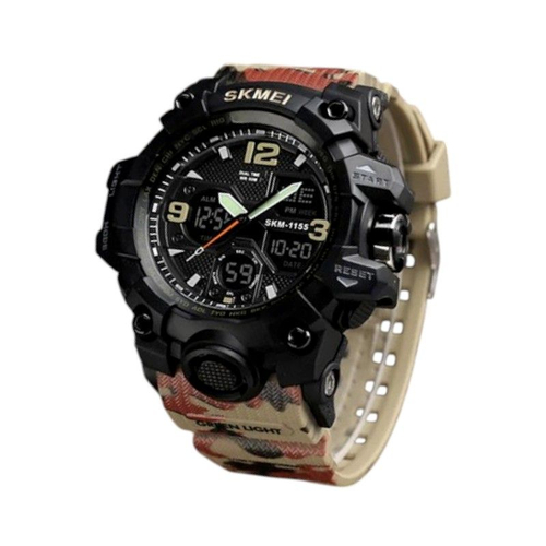 Ψηφιακό/αναλογικό ρολόι χειρός – Skmei - 1155 - Army Red