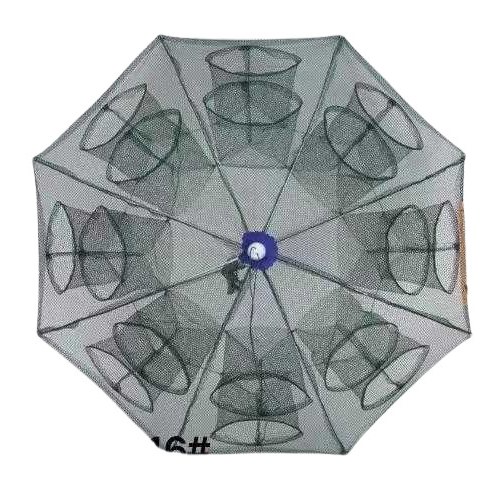 Πτυσσόμενη παγίδα ψαρέματος - Κιούρτος με 16 εισόδους - 931354