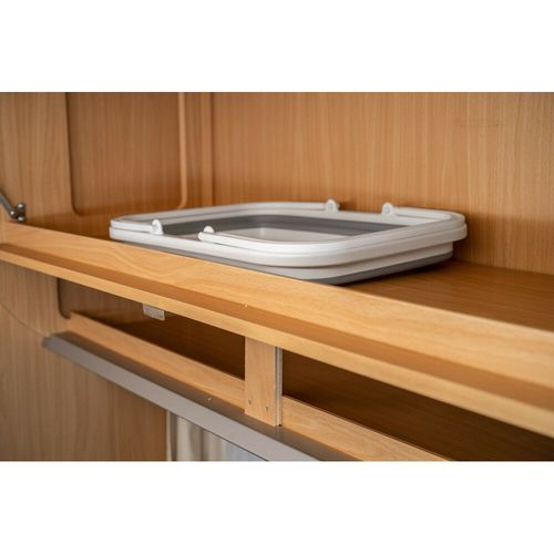 ΚΑΛΑΘΙ ΜΕΤΑΦΟΡΑΣ ΠΙΚ ΝΙΚ ΠΤΥΣΣΟΜΕΝΟ 6>15,5cm ΜΕ ΧΕΙΡΟΛΑΒΕΣ 8,5LT ΛΕΥΚΟ/ΓΚΡΙ