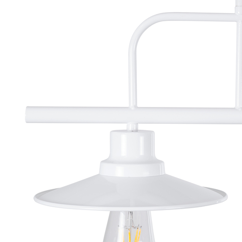 GLOBOSTAR® REGAL 01008 Vintage Φωτιστικό Οροφής με Ντουί 2 x E27 AC 220-240V IP20 - Λευκό - Μ80 x Π26 x Υ82cm