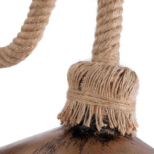 GLOBOSTAR® ROBLY 01125 Vintage Φωτιστικό Τοίχου - Απλίκα με Ντουί 1 x E27 AC 220-240V IP20 - Χάλκινο & Μπεζ - Μ26 x Π36 x Υ22cm