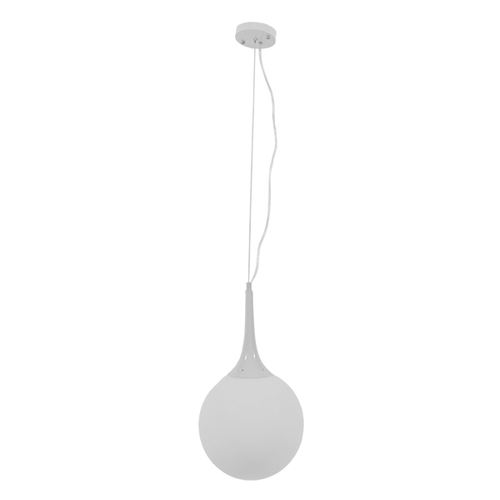 GLOBOSTAR® SPHERE 01143 Μοντέρνο Κρεμαστό Φωτιστικό Οροφής με Ντουί 1 x E27 AC 220-240V IP20 - Λευκό - Μ25 x Π25 x Υ46.5cm