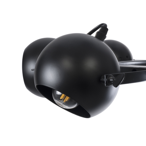 GLOBOSTAR® LINNYA 01219 Μοντέρνο Κρεμαστό Φωτιστικό Οροφής με Ντουί 8 x E27 AC 220-240V IP20 - Μαύρο - Μ78 x Π78 x Υ10cm