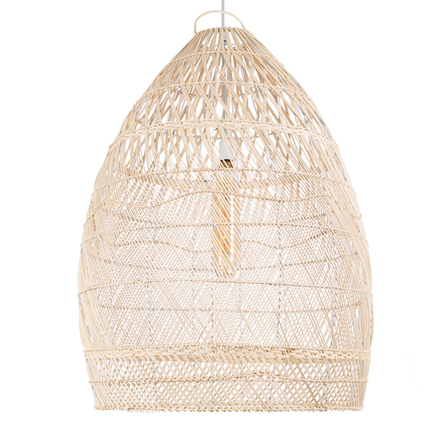 GLOBOSTAR® MALIBU 01811 Boho Κρεμαστό Φωτιστικό Οροφής με Ντουί 1 x E27 AC 220-240V IP20 - Μπεζ - Μ76 x Π76 x Υ100cm