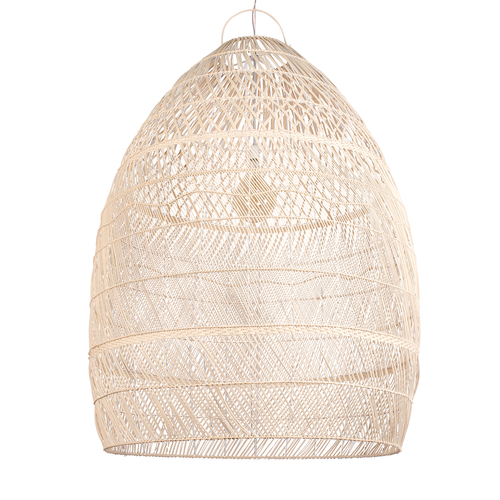 GLOBOSTAR® MALIBU 01813 Boho Κρεμαστό Φωτιστικό Οροφής με Ντουί 1 x E27 AC 220-240V IP20 - Μπεζ - Μ120 x Π120 x Υ156cm