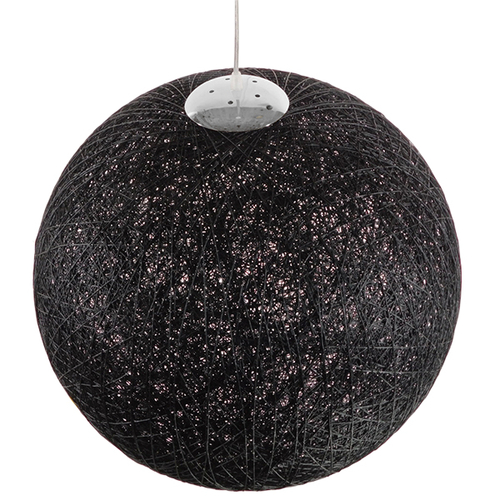 GLOBOSTAR® OCEANA 01364 Boho Κρεμαστό Φωτιστικό Οροφής με Ντουί 1 x E27 AC 220-240V IP20 - Μαύρο - Μ60 x Π60 x Υ60cm