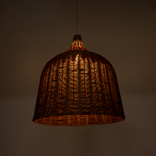 GLOBOSTAR® BAHAMAS 01369 Boho Κρεμαστό Φωτιστικό Οροφής με Ντουί 1 x E27 AC 220-240V IP20 - Καφέ - Μ60 x Π60 x Υ60cm