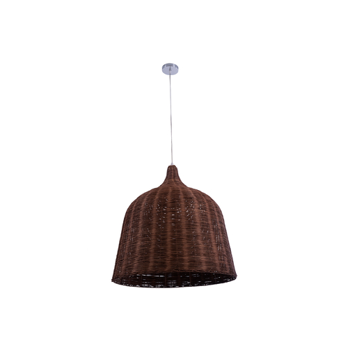 GLOBOSTAR® BAHAMAS 01369 Boho Κρεμαστό Φωτιστικό Οροφής με Ντουί 1 x E27 AC 220-240V IP20 - Καφέ - Μ60 x Π60 x Υ60cm