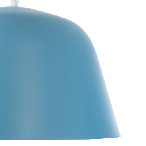 GLOBOSTAR® UPVALE 01286 Μοντέρνο Κρεμαστό Φωτιστικό Οροφής με Ντουί 1 x E27 AC 220-240V IP20 - Γαλάζιο & Λευκό - Μ40 x Π40 x Υ24cm