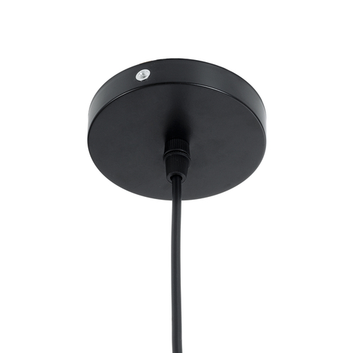 GLOBOSTAR® CARTER 00961 Μοντέρνο Κρεμαστό Φωτιστικό Οροφής με Ντουί 1 x E27 AC 220-240V IP20 - Μαύρο & Μπεζ - Μ32 x Π32 x Υ25cm