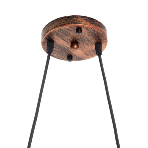 GLOBOSTAR® BIKE 00868 Vintage Κρεμαστό Φωτιστικό Οροφής με Ντουί 2 x E27 AC 220-240V IP20 - Χάλκινο - Μ67 x Π3.5 x Υ41cm