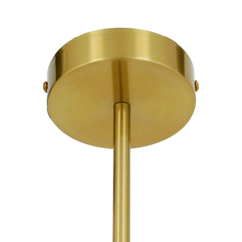 GLOBOSTAR® ISLA 00898 Μοντέρνο Φωτιστικό Οροφής με Ντουί 1 x E27 AC 220-240V IP20 - Λευκό & Χρυσό - Μ20 x Π20 x Υ33cm