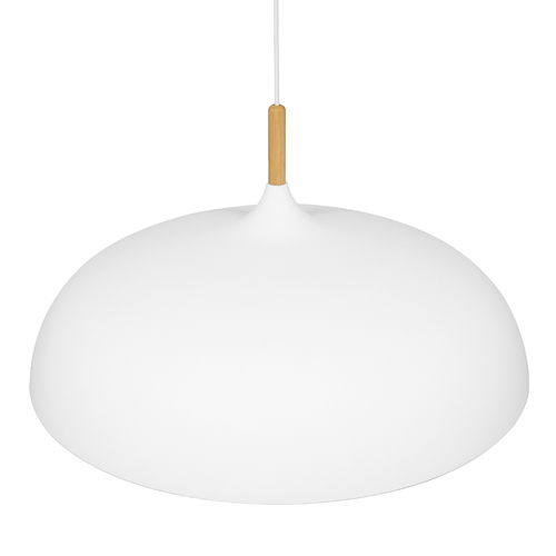 GLOBOSTAR® VALLETE 00837 Μοντέρνο Κρεμαστό Φωτιστικό Οροφής με Ντουί 1 x E27 AC 220-240V IP20 - Λευκό & Μπεζ - Μ60 x Π60 x Υ35cm