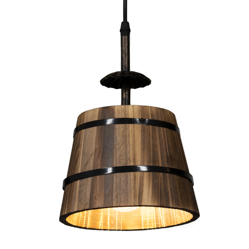 GLOBOSTAR® CEBU 00889 Vintage Κρεμαστό Φωτιστικό Οροφής με Ντουί 3 x E27 AC 220-240V IP20 - Καφέ & Μαύρο - Μ55.5 x Π18.5 x Y210cm