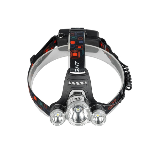 GloboStar® 79057 Φακός Κεφαλής Επαναφορτιζόμενος LED CREE XML2-T6 Chip 30 Watt 3000lm με 2 x 18650 Μπαταρίες 6000mAh Ψυχρό Λευκό 6000K