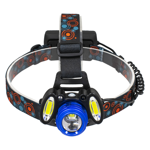 GLOBOSTAR® HEADLAMP 79056 Φακός Κεφαλής με Αισθητήρα Hand Swipe LED 20W 2000lm 15~60° DC 5V με USB-C με Επαναφορτιζόμενη Μπαταρία Li-ion 3.7V 2x18650 4800mAh Αδιάβροχο IP54 Ψυχρό Λευκό 6000K - CREE XHP50 & COB Chip - Μ7.5 x Π5.5 x Υ4.8cm - 1 Χρόνο Εγγύηση