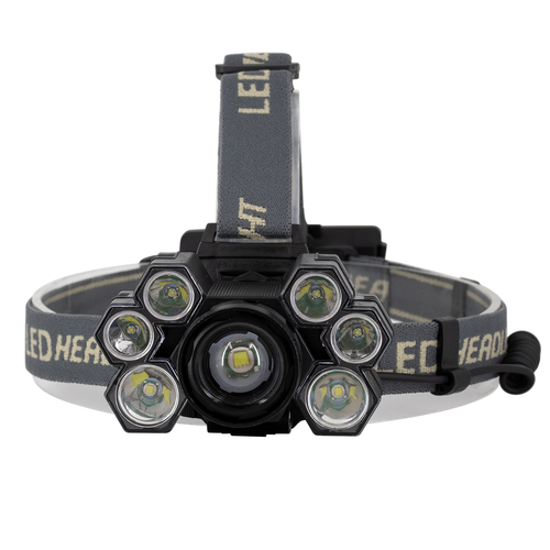 GLOBOSTAR® HEADLAMP 79061 Φακός Κεφαλής LED 30W 3000lm 15~60° DC 5V με USB-C με Επαναφορτιζόμενη Μπαταρία Li-ion 3.7V 2x18650 6000mAh Αδιάβροχο IP54 Ψυχρό Λευκό 6000K - CREE XML2-T6 Chip - Μ9.5 x Π5 x Υ5cm - 2 Χρόνια Εγγύηση