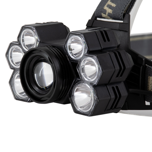 GLOBOSTAR® HEADLAMP 79061 Φακός Κεφαλής LED 30W 3000lm 15~60° DC 5V με USB-C με Επαναφορτιζόμενη Μπαταρία Li-ion 3.7V 2x18650 6000mAh Αδιάβροχο IP54 Ψυχρό Λευκό 6000K - CREE XML2-T6 Chip - Μ9.5 x Π5 x Υ5cm - 2 Χρόνια Εγγύηση