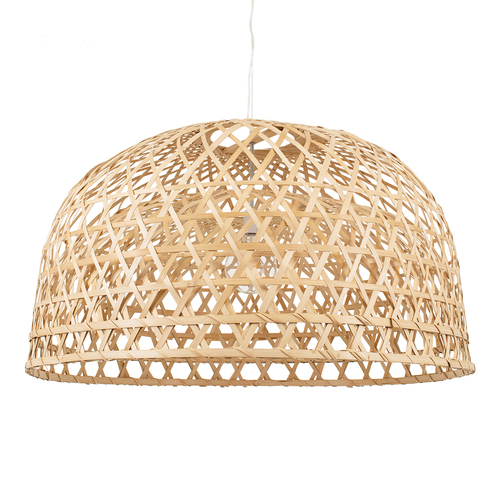 GLOBOSTAR® MANGEA 00717 Boho Κρεμαστό Φωτιστικό Οροφής με Ντουί 1 x E27 AC 220-240V IP20 - Μπεζ - Μ100 x Π100 x Υ59cm