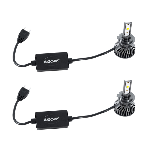 GLOBOSTAR® LEDKITF2 82023 Λάμπα H7 CANbus LED 30W/60W 3500lm/7000lm 360° DC 12-24V Αδιάβροχο IP65 Ψυχρό Λευκό 6000K - CREE COB Chip - Μ4 x Π4 x Υ6.6cm - Πακέτο 2 Τεμαχίων - 2 Χρόνια Εγγύηση