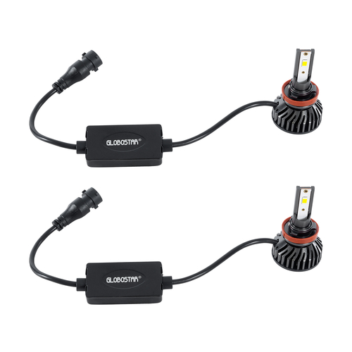 GloboStar® 82025 H9 F2 Line KIT Βασικού Φωτισμού Αυτοκινήτου & Φορτηγού 3rd Generation Can-Bus Series LED CREE CXB COB 30/60W 7000lm DC 12V Αδιάβροχο IP65 Ψυχρό Λευκό 6000K