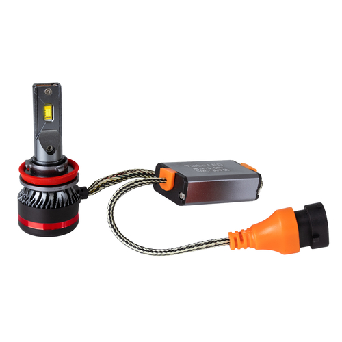 GloboStar® 82088 H16 HL Line KIT Βασικού Φωτισμού Αυτοκινήτου & Φορτηγού 3rd Generation Can-Bus Extreme Series LED CREE CXB COB 100W 24000lm DC 9-32V Αδιάβροχο IP67 Ψυχρό Λευκό 6000K