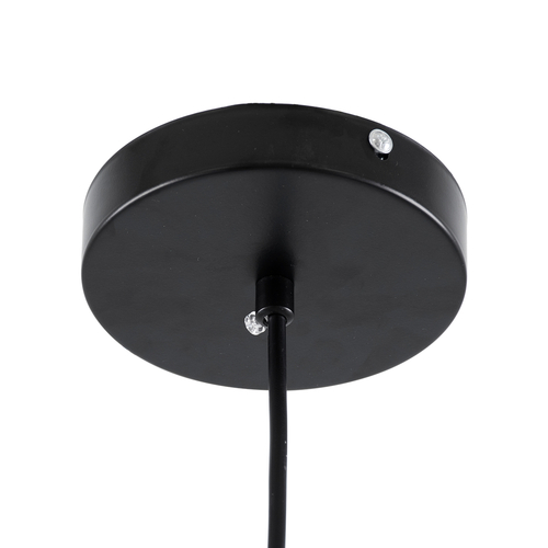 GLOBOSTAR® CHARLOTTE 00743 Μοντέρνο Κρεμαστό Φωτιστικό Οροφής LED 5W 500lm 180° AC 220-240V IP20 Θερμό Λευκό 2700K - Sanan SMD Chip - Μαύρο & Μαύρο Φιμέ - Μ23 x Π23 x Υ23cm - 2 Xρόνια Εγγύηση