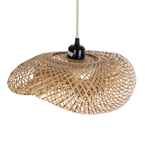 GLOBOSTAR® MEXICO 00718 Boho Κρεμαστό Φωτιστικό Οροφής με Ντουί 1 x E27 AC 220-240V IP20 - Μπεζ - Μ40 x Π30 x Υ18cm