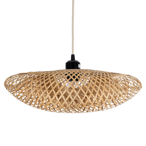GLOBOSTAR® MEXICO 00718 Boho Κρεμαστό Φωτιστικό Οροφής με Ντουί 1 x E27 AC 220-240V IP20 - Μπεζ - Μ40 x Π30 x Υ18cm